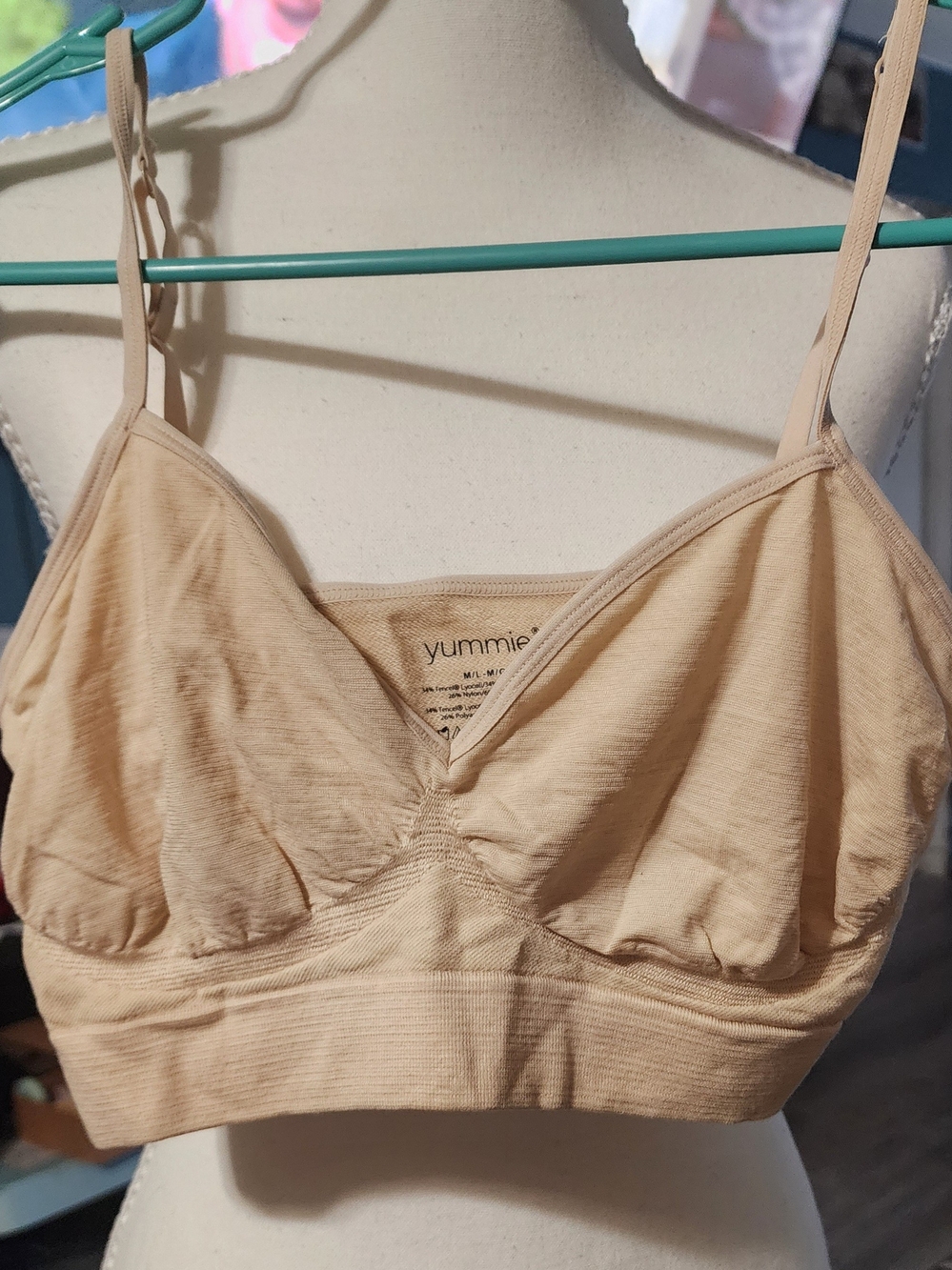 Yummie Nude Seamless Comfort Bralette Sz M/L